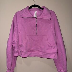 Lululemon Athletica Pink Half-Zip Hoodie